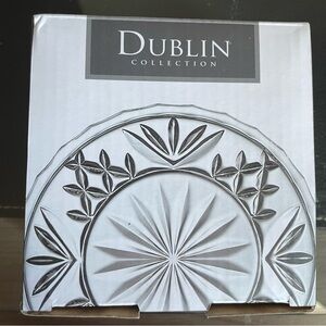Dublin Collection Clear Glass Decorative Plate